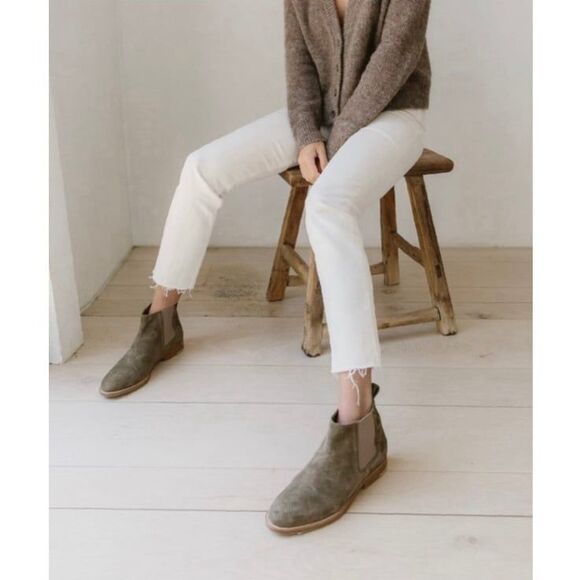 NEW Jenni Kayne Suede Chelsea Boot in Laurel Size 7 - Picture 3 of 11